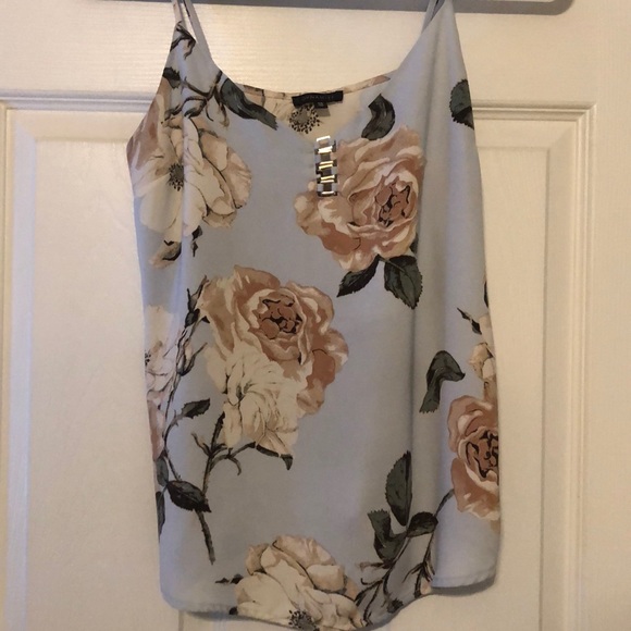 Floral Baby Blue Dynamite Camisole Size S - Picture 1 of 3